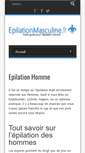 Mobile Screenshot of epilationmasculine.fr